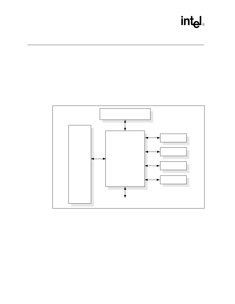 0 general description, Figure 1. block diagram, General description | Block diagram | Intel IXF1104 User Manual | Page 21 / 231