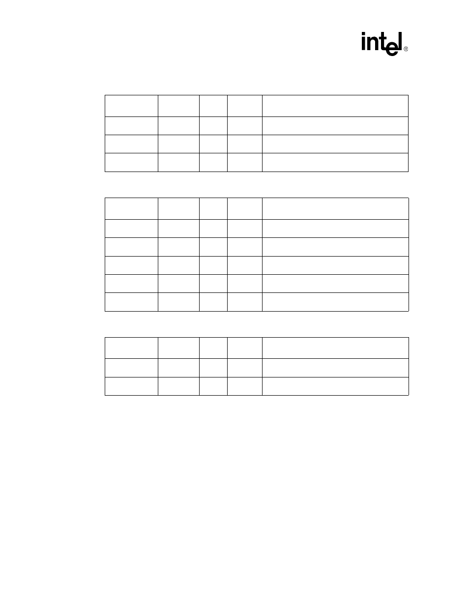 Table 11. led interface signal descriptions, Table 12. jtag interface signal descriptions, Table 13. system interface signal descriptions | Led interface signal descriptions, Jtag interface signal descriptions, System interface signal descriptions, Table 12 “jtag interface signal descriptions | Intel IXF1104 User Manual | Page 55 / 231