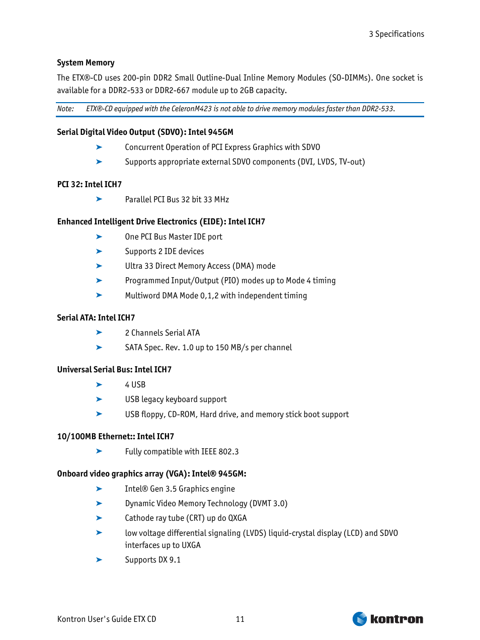 Intel ETX CD User Manual | Page 11 / 91