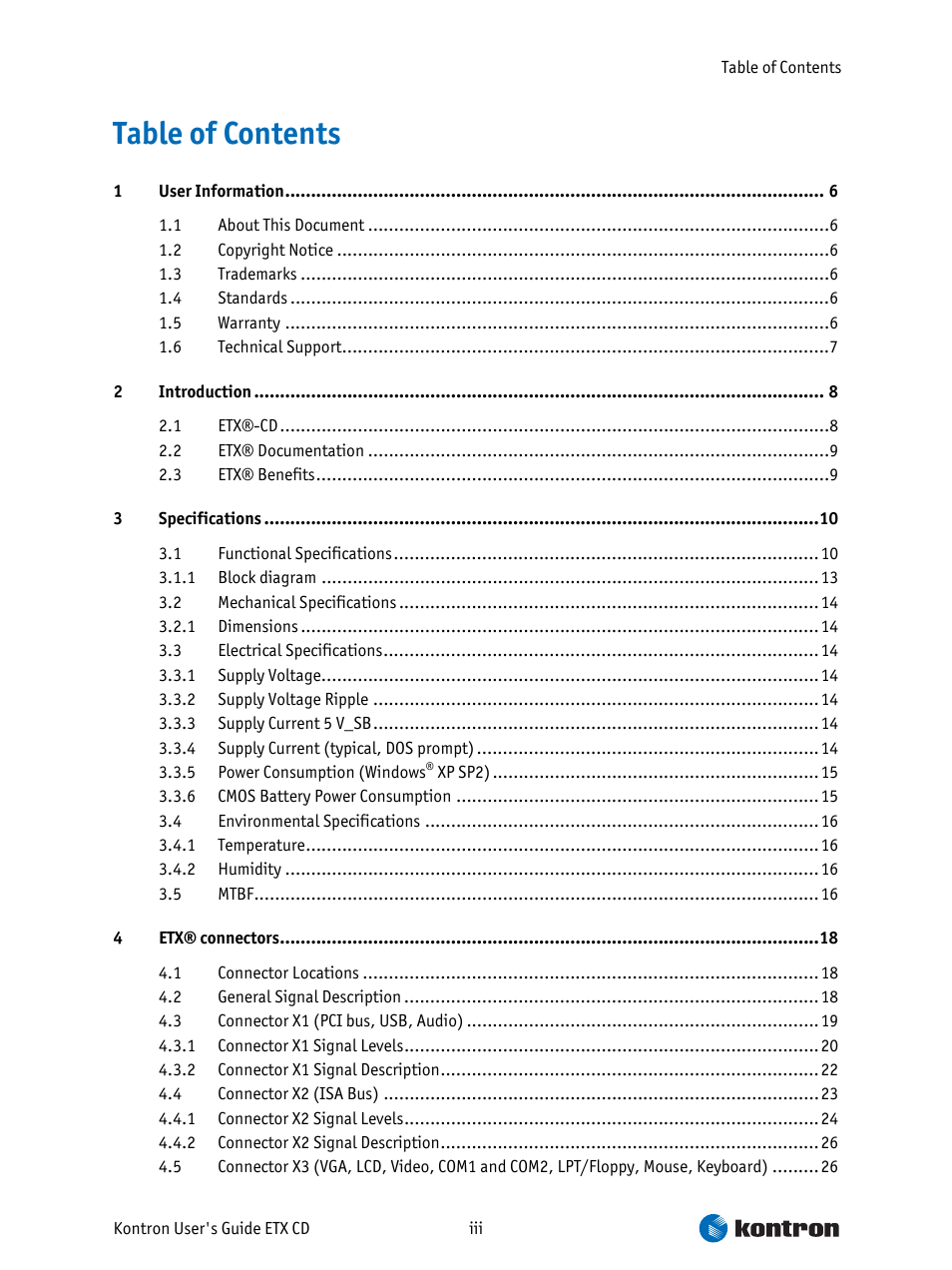 Intel ETX CD User Manual | Page 3 / 91