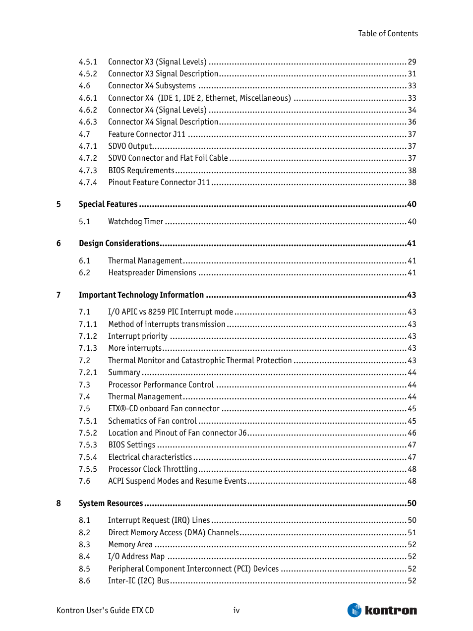 Intel ETX CD User Manual | Page 4 / 91