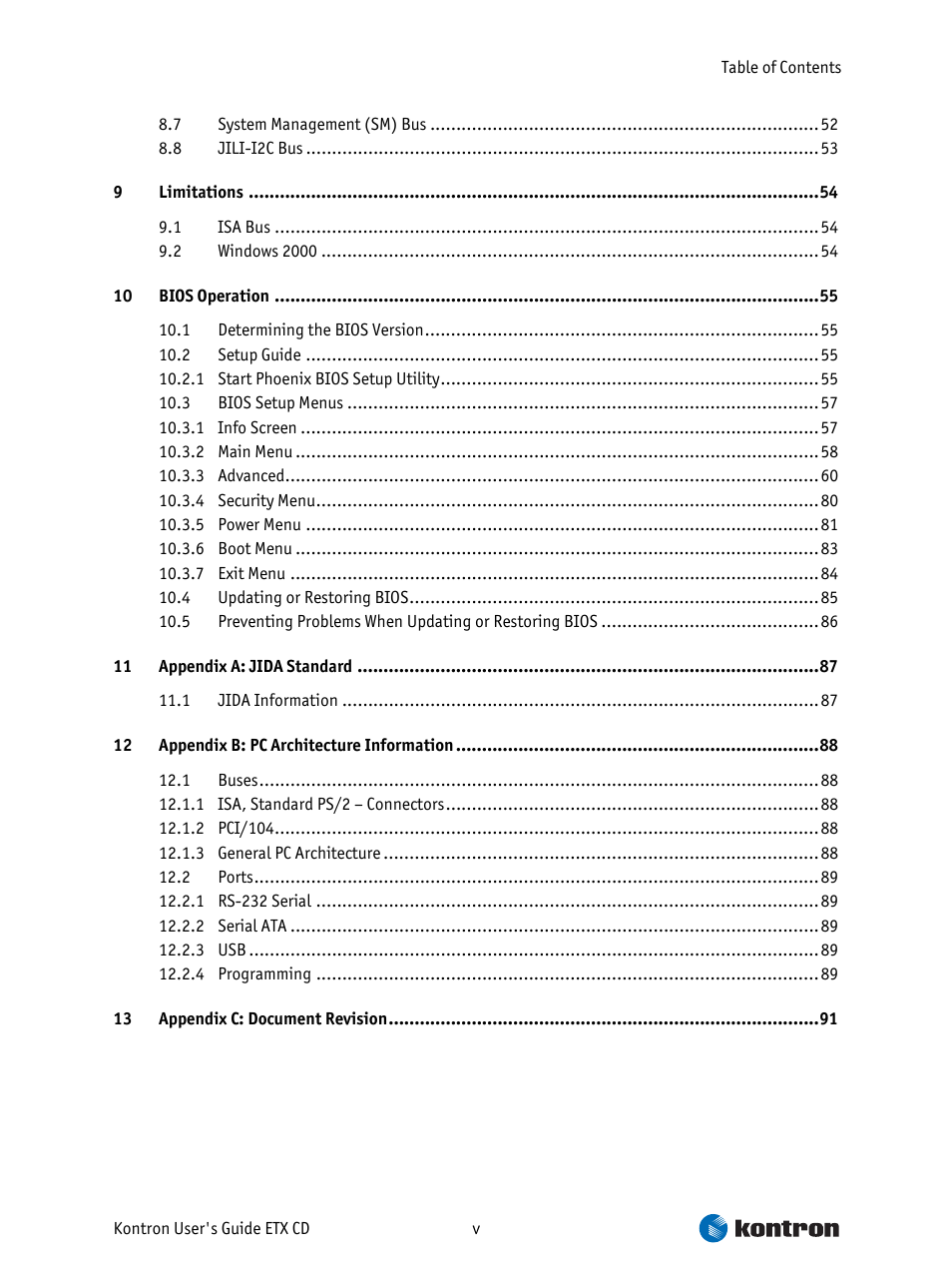 Intel ETX CD User Manual | Page 5 / 91