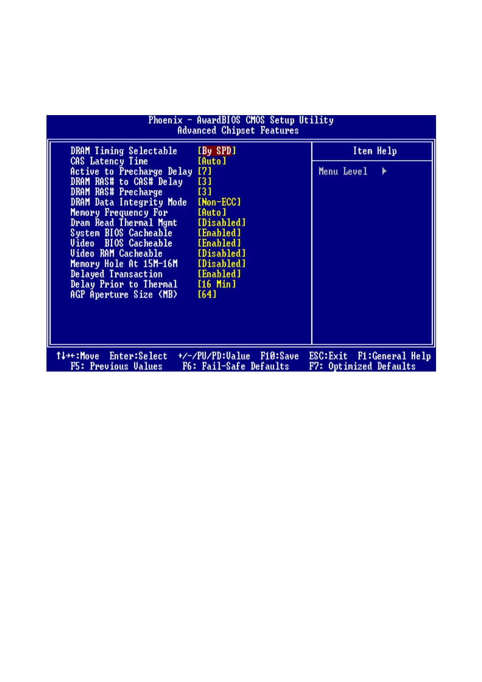 Advanced chipset setup defaults | Intel ECB-870 User Manual | Page 66 / 115