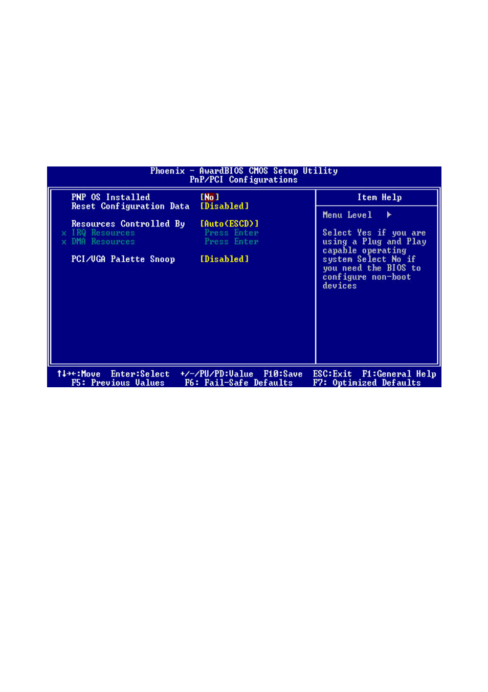 Pnp/ pci setup defaults | Intel ECB-870 User Manual | Page 77 / 115