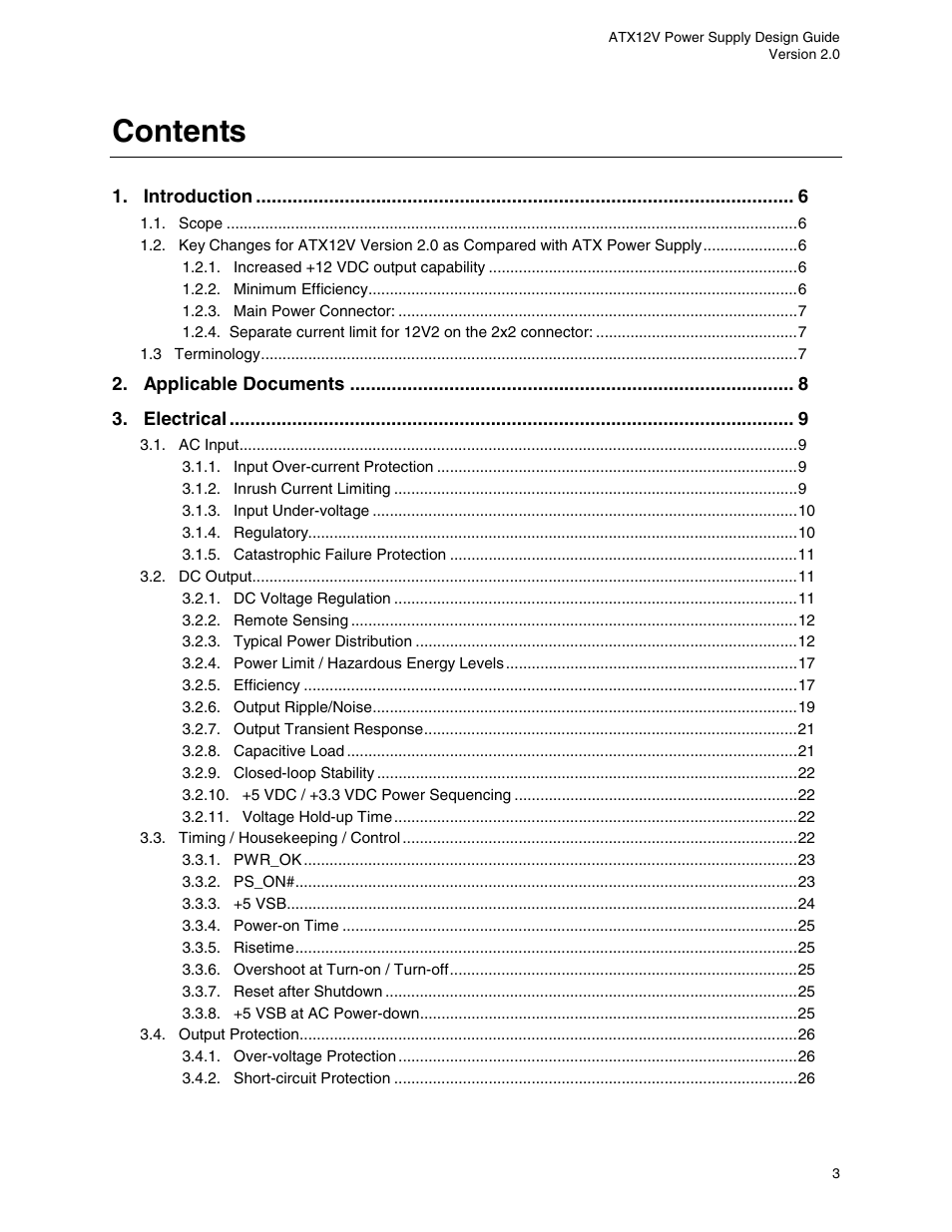 Intel ATX12V User Manual | Page 3 / 43