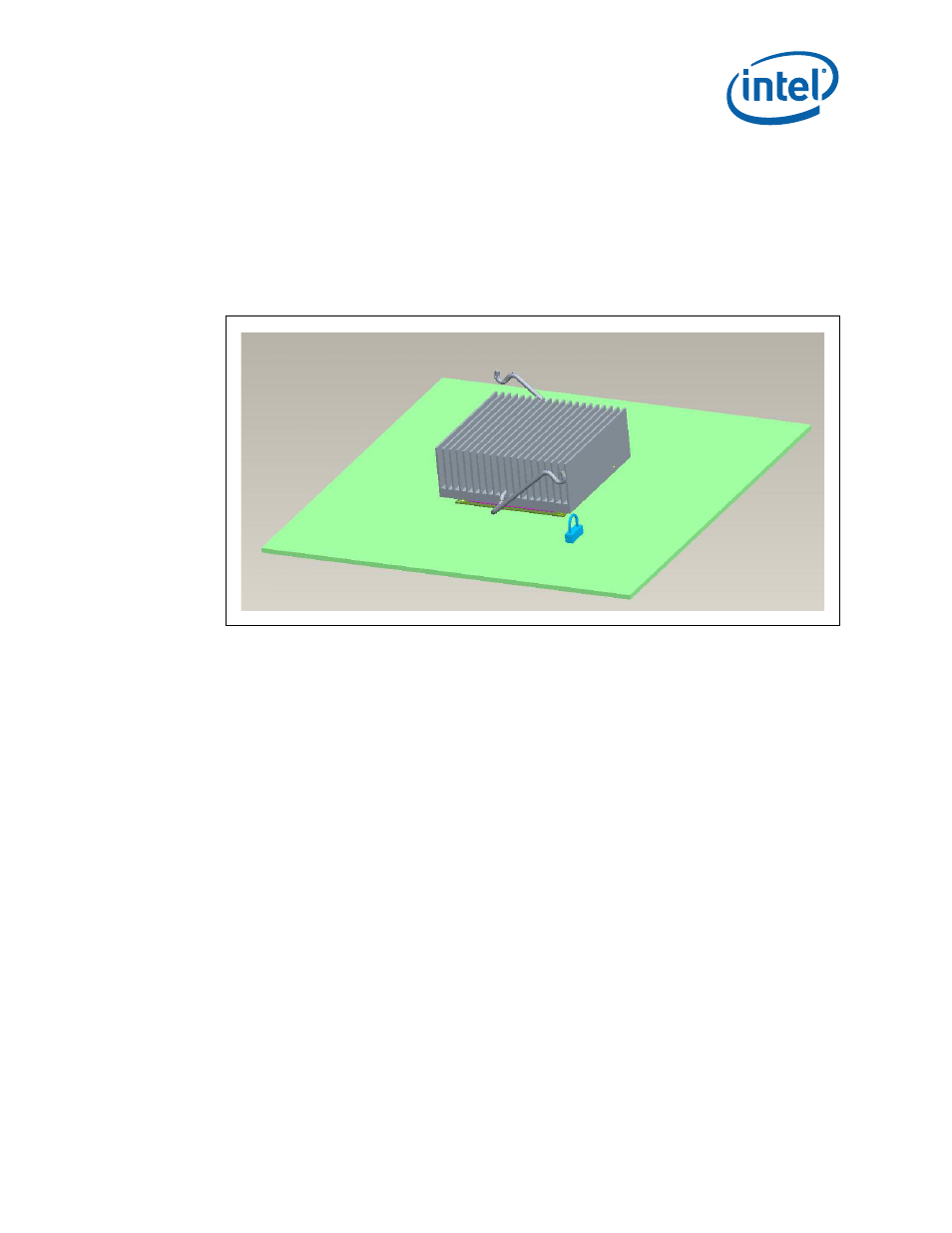 5 heatsink orientation, Figure 20. torsional clip heatsink assembly, 6 extruded heatsink profiles | 7 mechanical interface material, 8 thermal interface material, Heatsink orientation, Extruded heatsink profiles, Mechanical interface material, Thermal interface material, 20 torsional clip heatsink assembly | Intel WiFi Link 5100 User Manual | Page 27 / 40