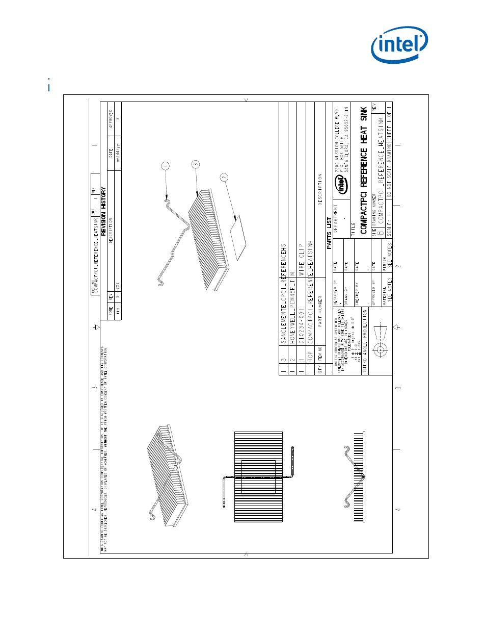 Figure 26. compactpci* heatsink assembly drawing, 26 compactpci* heatsink assembly drawing, Figure 26 | Intel WiFi Link 5100 User Manual | Page 35 / 40