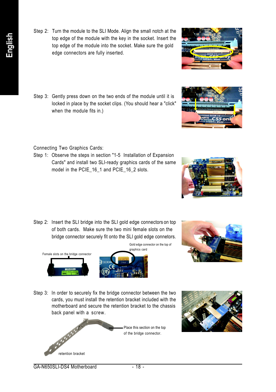 English | Intel GA-N650SLI-DS4 User Manual | Page 18 / 88