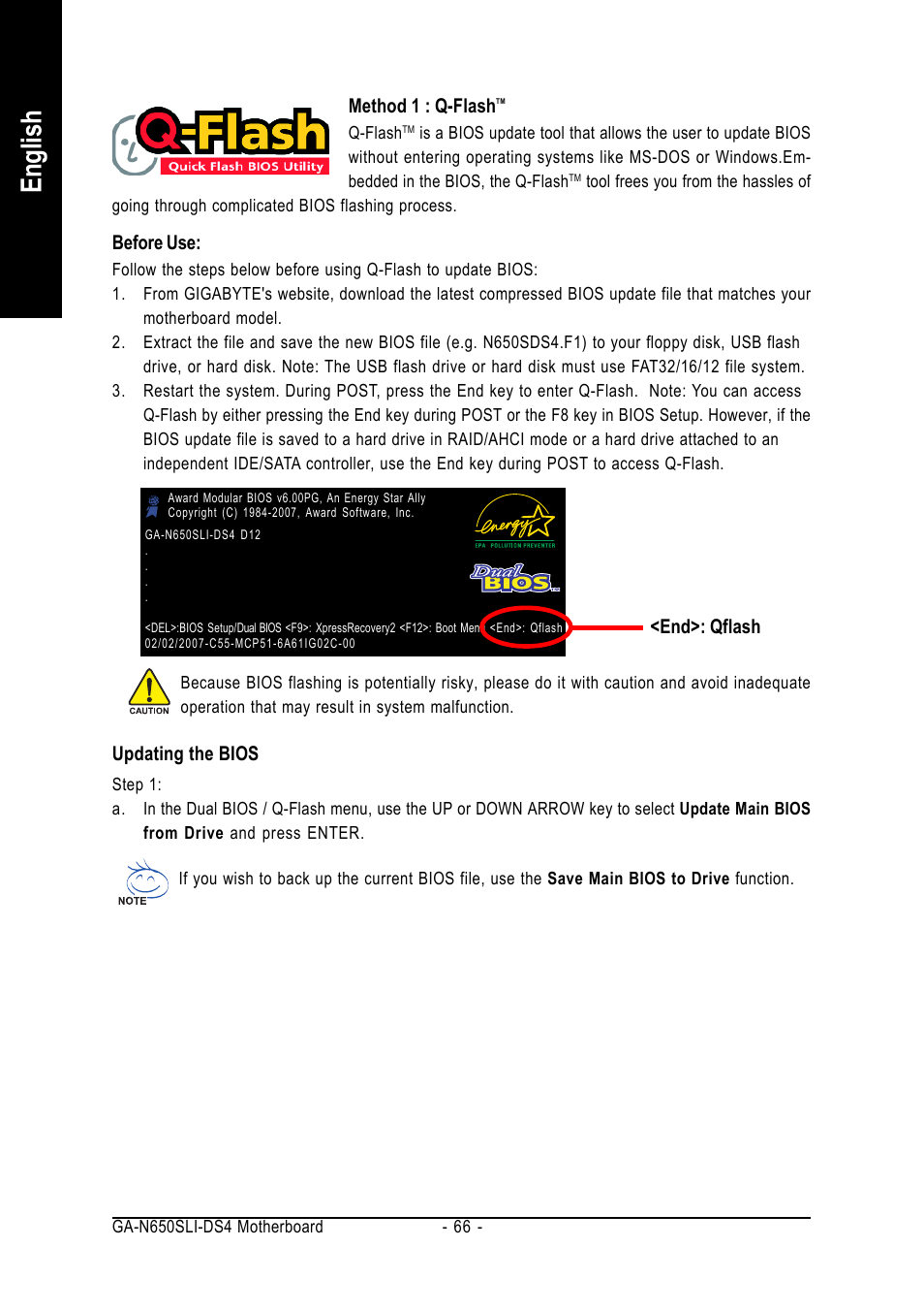 English | Intel GA-N650SLI-DS4 User Manual | Page 66 / 88