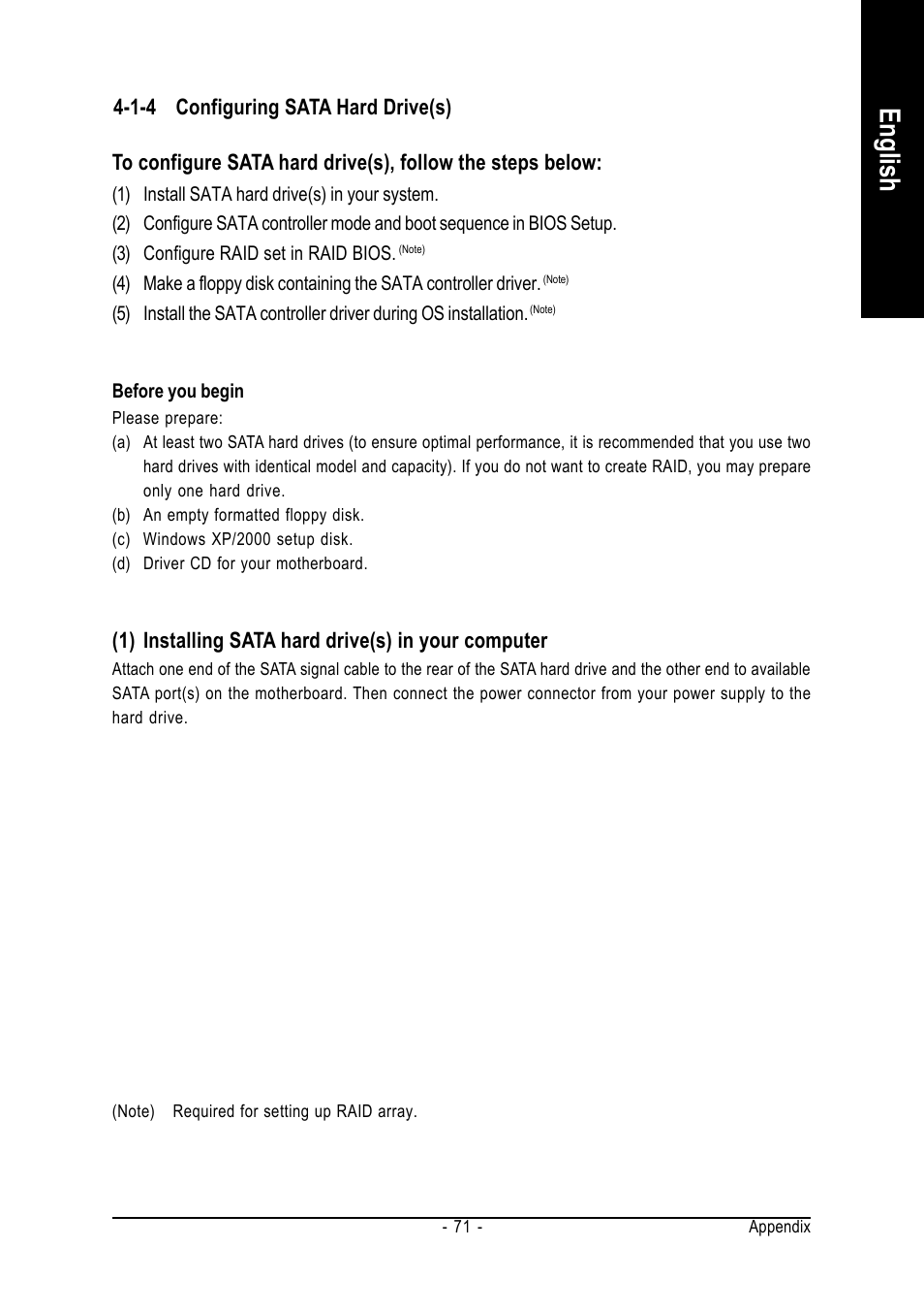 English | Intel GA-N650SLI-DS4 User Manual | Page 71 / 88