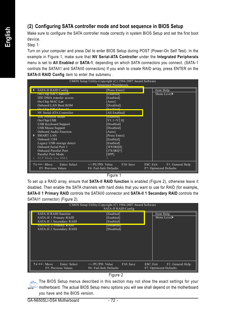 English | Intel GA-N650SLI-DS4 User Manual | Page 72 / 88