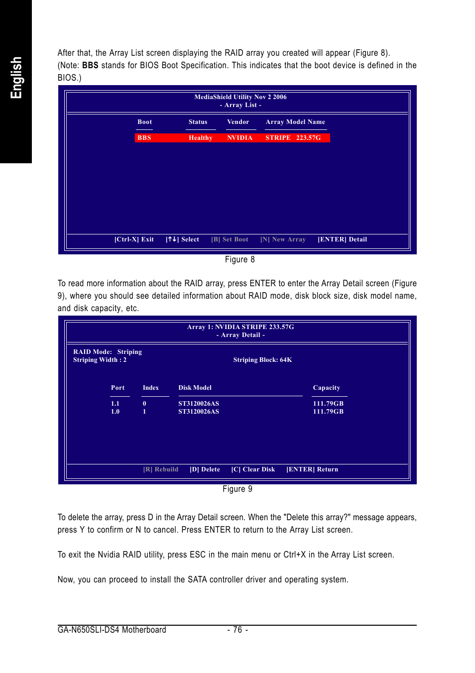English | Intel GA-N650SLI-DS4 User Manual | Page 76 / 88
