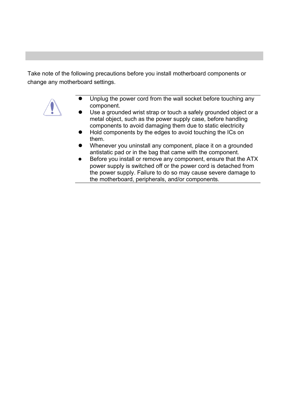 1 before you proceed, Production introduction, Before you proceed | Intel EMX-965GME User Manual | Page 12 / 43