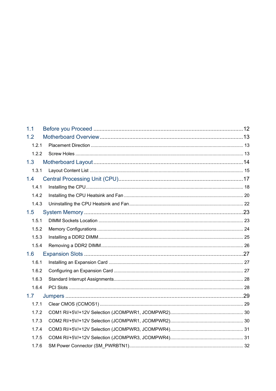 Intel EMX-965GME User Manual | Page 2 / 43