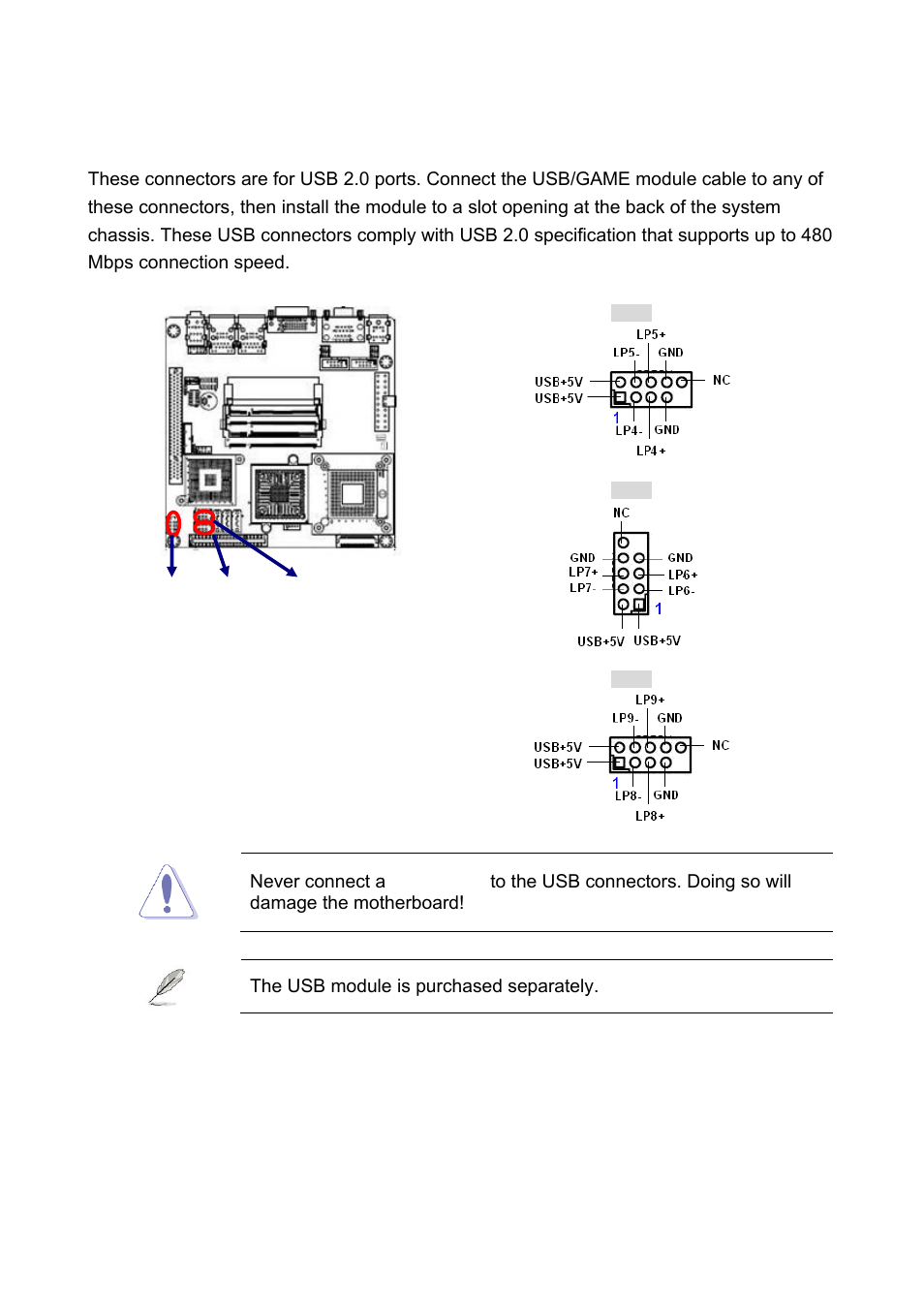 16 usb 2.0 connector (usb3, usb4, usb5), Usb 2.0 connector (usb3, usb4, usb5) | Intel EMX-965GME User Manual | Page 43 / 43