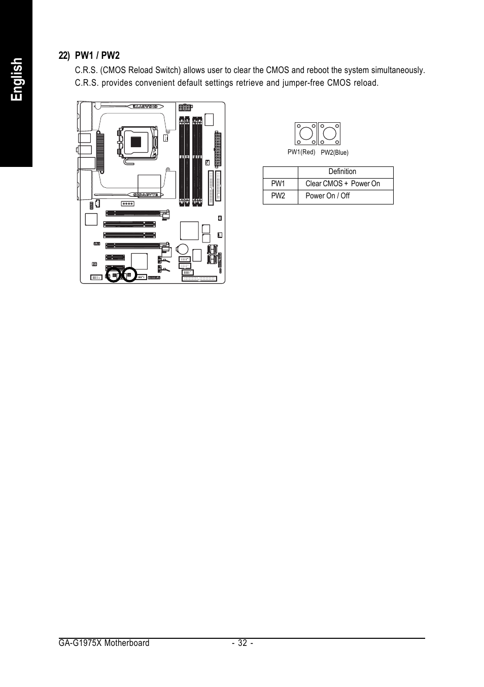 English | Intel GA-G1975X User Manual | Page 32 / 112