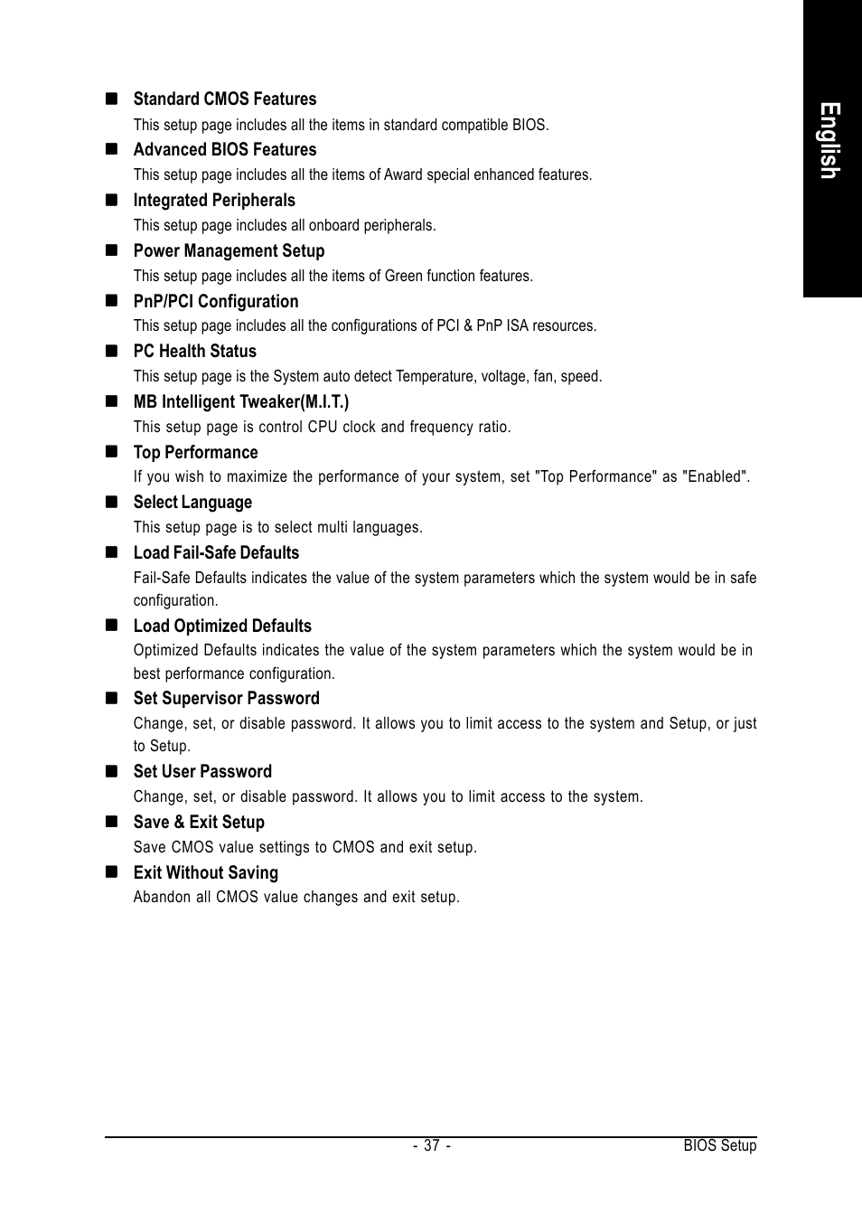 English | Intel GA-G1975X User Manual | Page 37 / 112