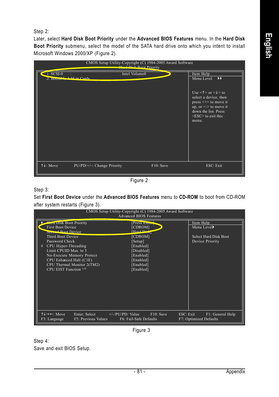 English, Appendix - 81 | Intel GA-G1975X User Manual | Page 81 / 112