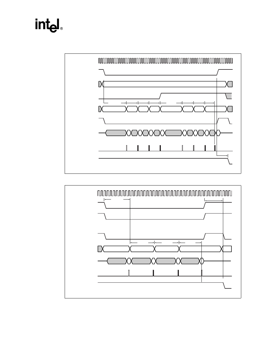 Eight beat burst read from burst-of-four rom -21, Figure 10-7, Figure 10-8 | Intel STRONGARM SA-1100 User Manual | Page 135 / 388