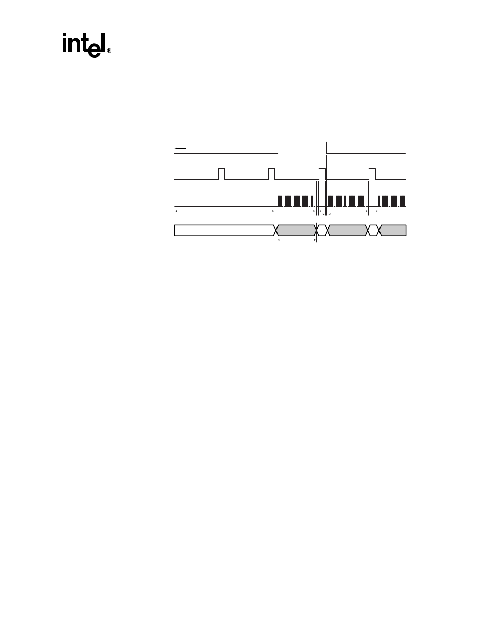 13 lcd controller pin timing diagrams, 13 lcd controller pin timing diagrams -51, Passive mode beginning-of-frame timing -51 | Intel STRONGARM SA-1100 User Manual | Page 201 / 388