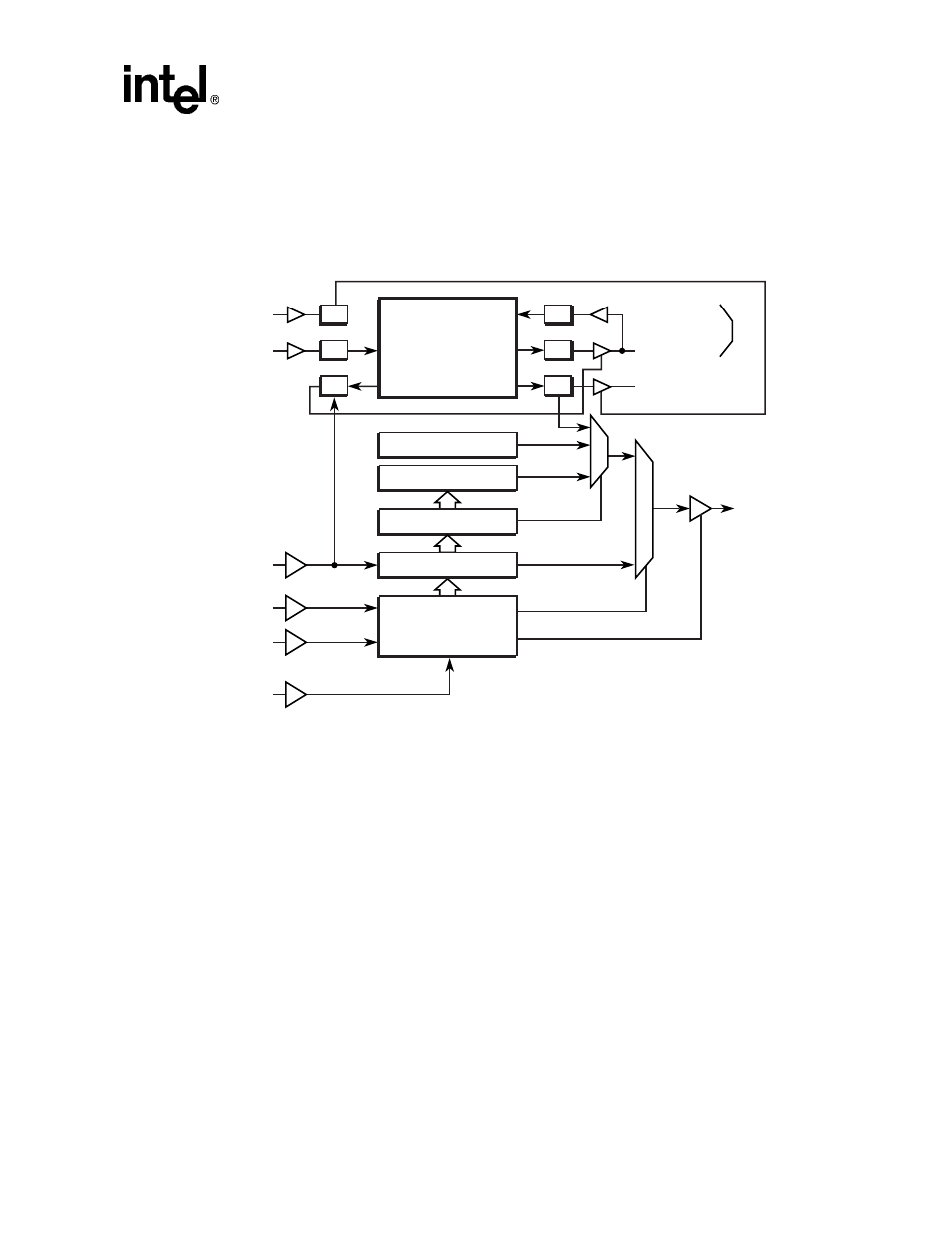 6 test data registers, 1 bypass register, Test data registers -5 16.6.1 bypass register -5 | Boundary-scan block diagram -5 | Intel STRONGARM SA-1100 User Manual | Page 365 / 388