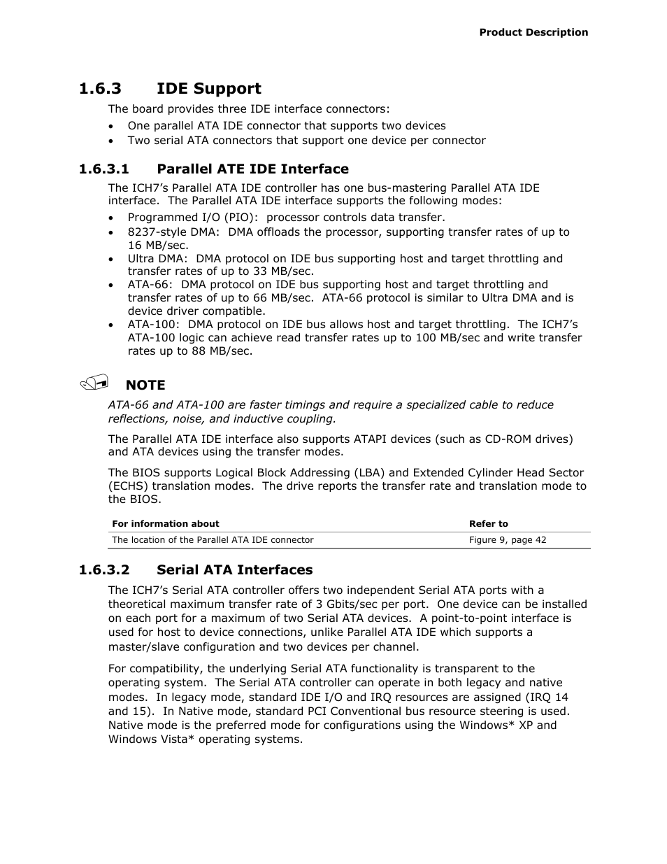 3 ide support | Intel D945GCLF2 User Manual | Page 19 / 86