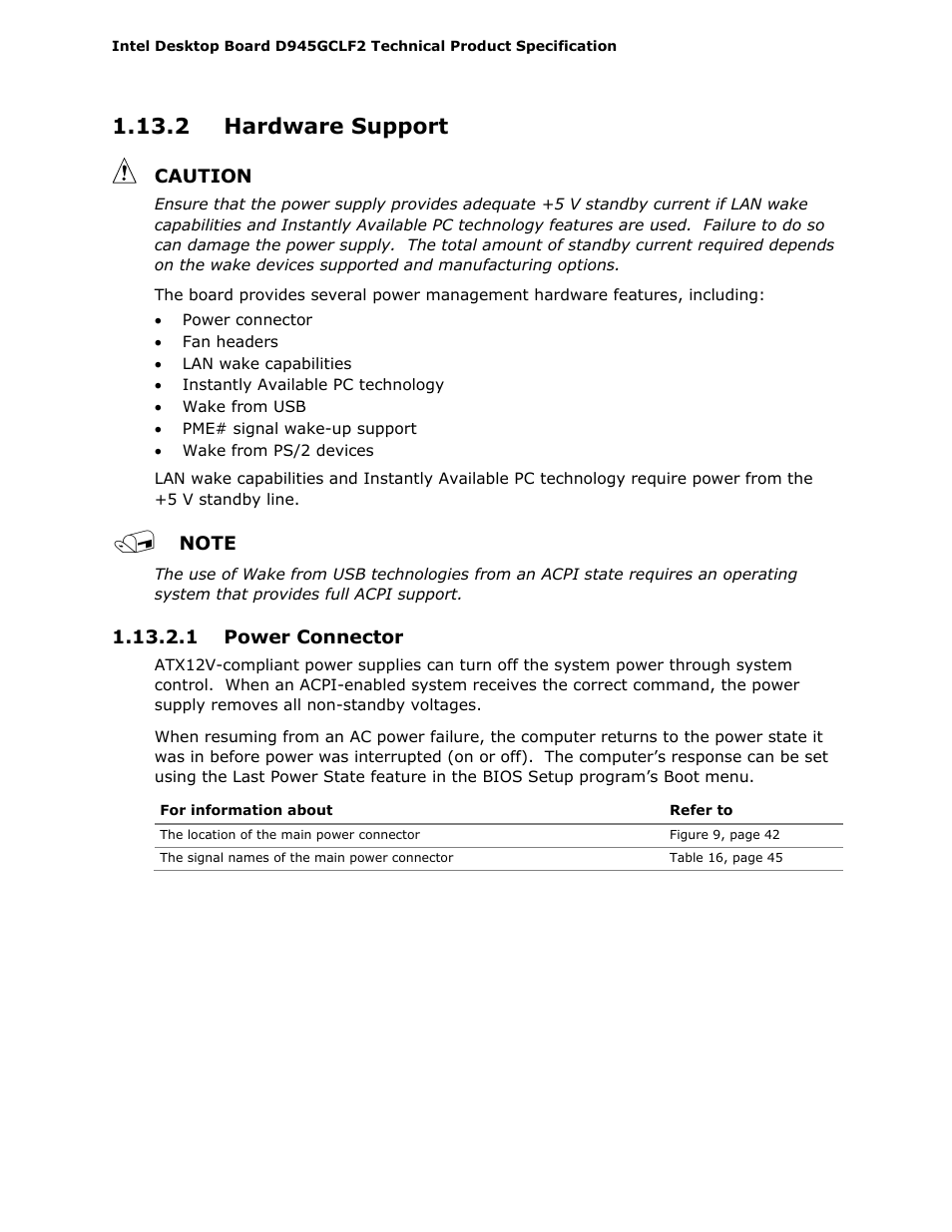 2 hardware support | Intel D945GCLF2 User Manual | Page 32 / 86