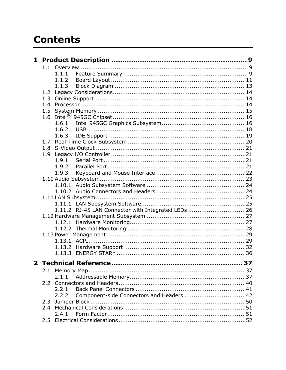 Intel D945GCLF2 User Manual | Page 5 / 86