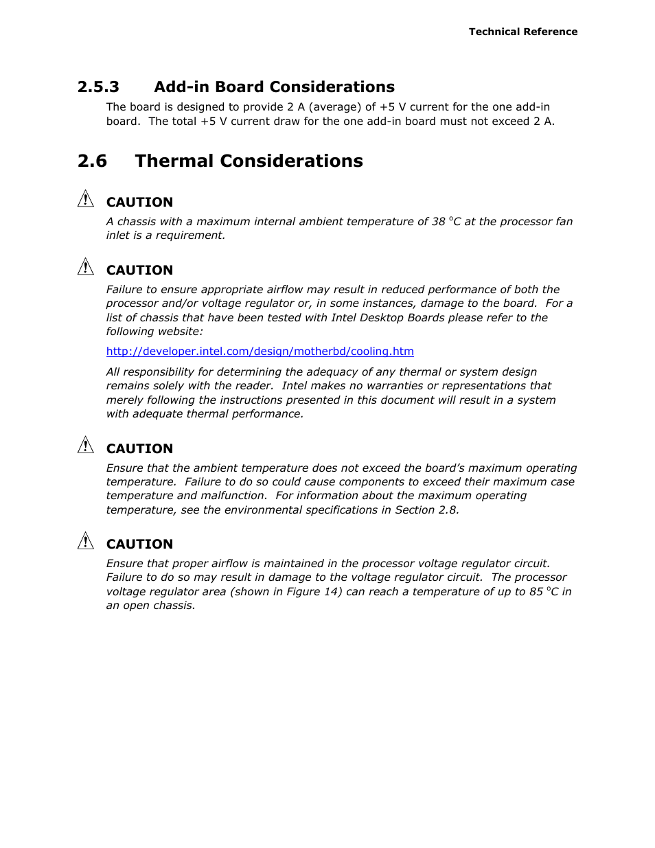 3 add-in board considerations, 6 thermal considerations | Intel D945GCLF2 User Manual | Page 53 / 86