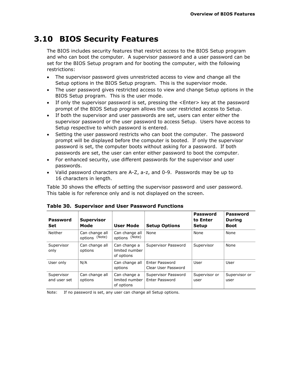 10 bios security features | Intel D945GCLF2 User Manual | Page 65 / 86