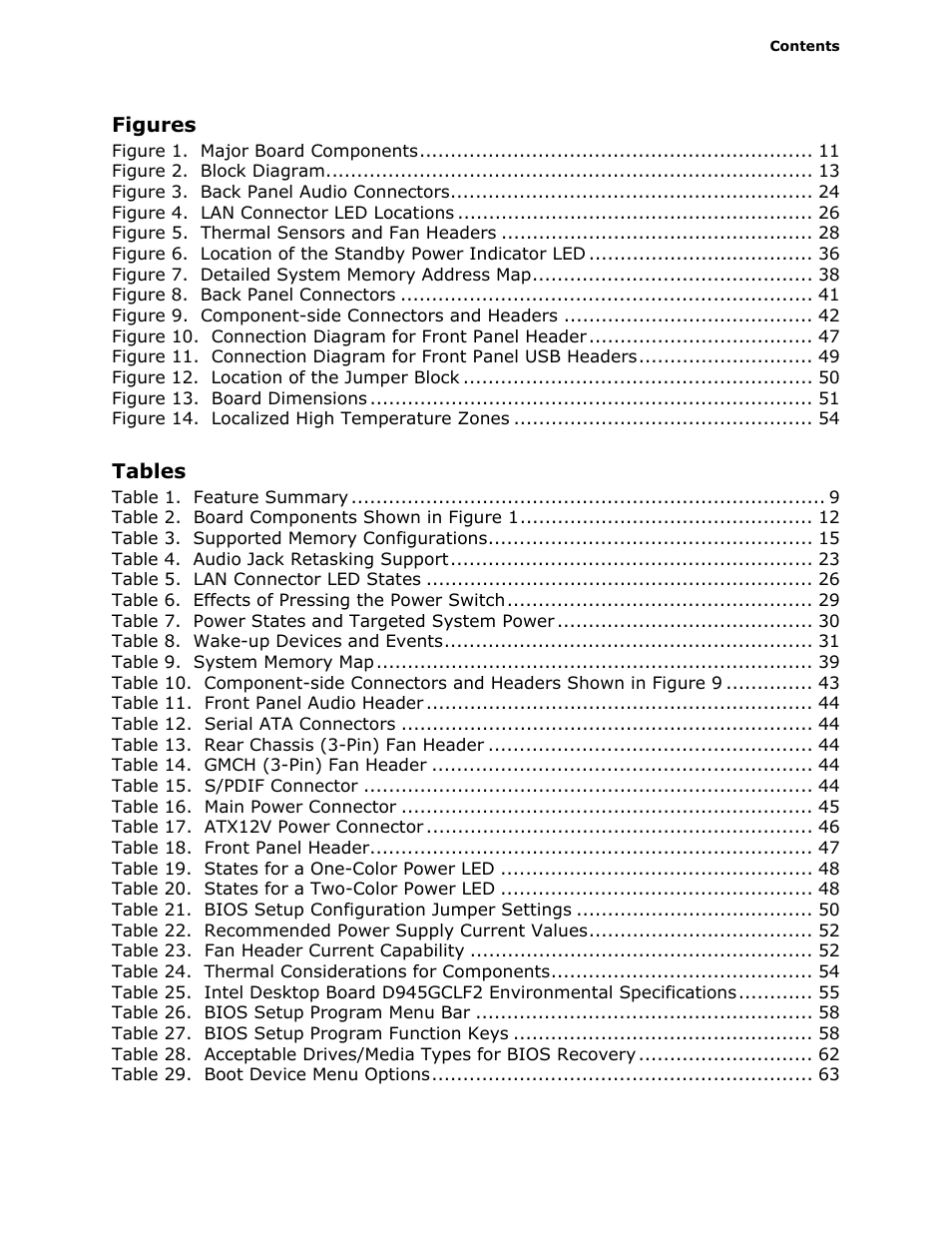 Intel D945GCLF2 User Manual | Page 7 / 86