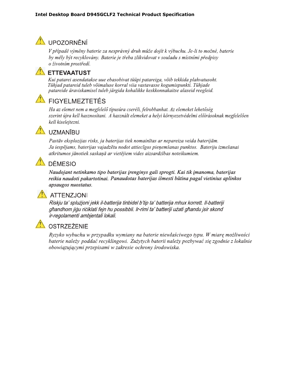 Intel D945GCLF2 User Manual | Page 86 / 86