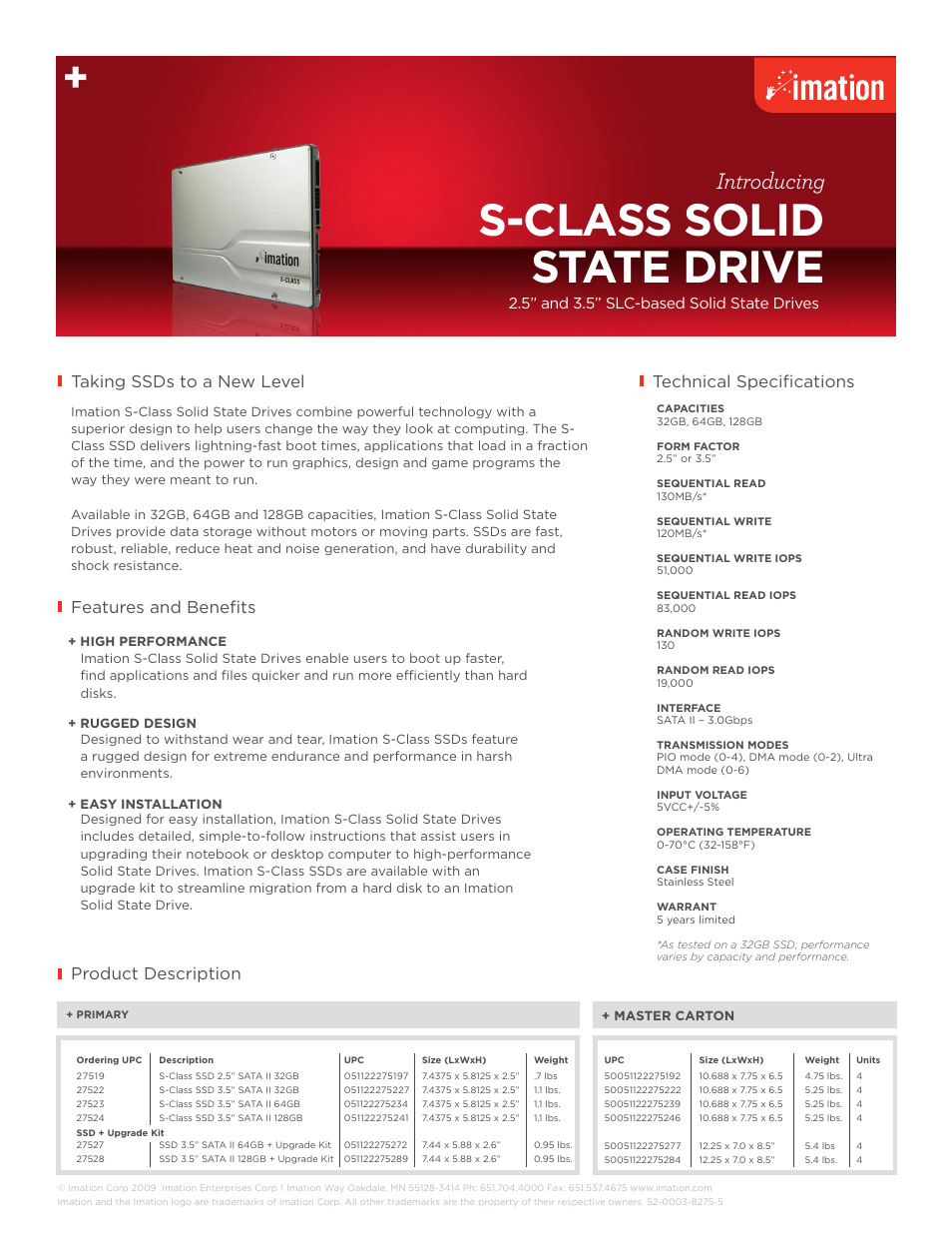 Imation S-Class User Manual | 1 page