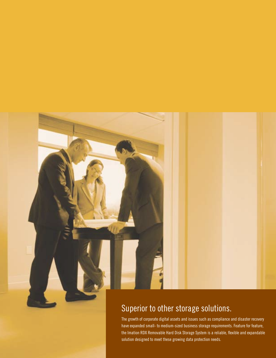 Superior to other storage solutions | Imation RDX User Manual | Page 7 / 8