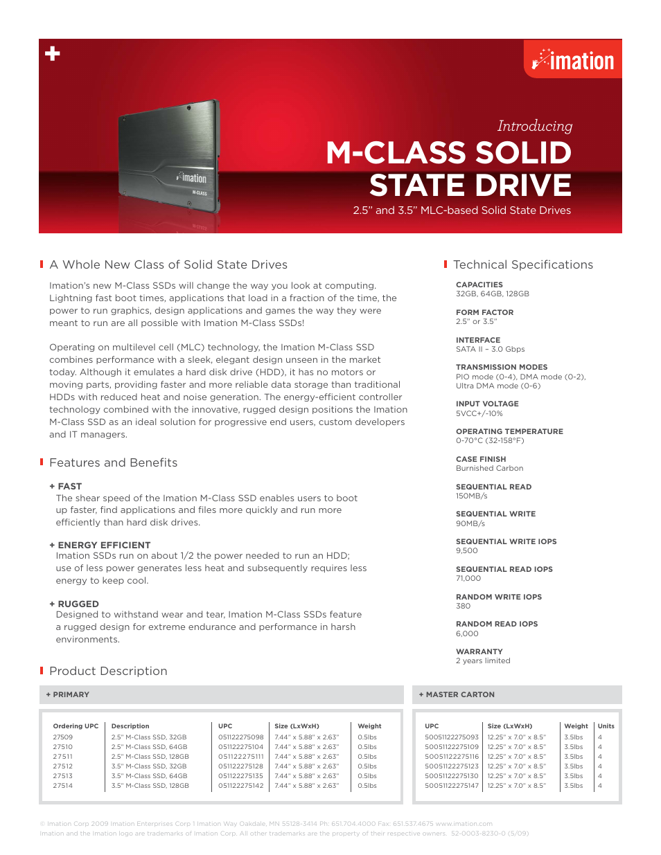 Imation M-Class User Manual | 1 page