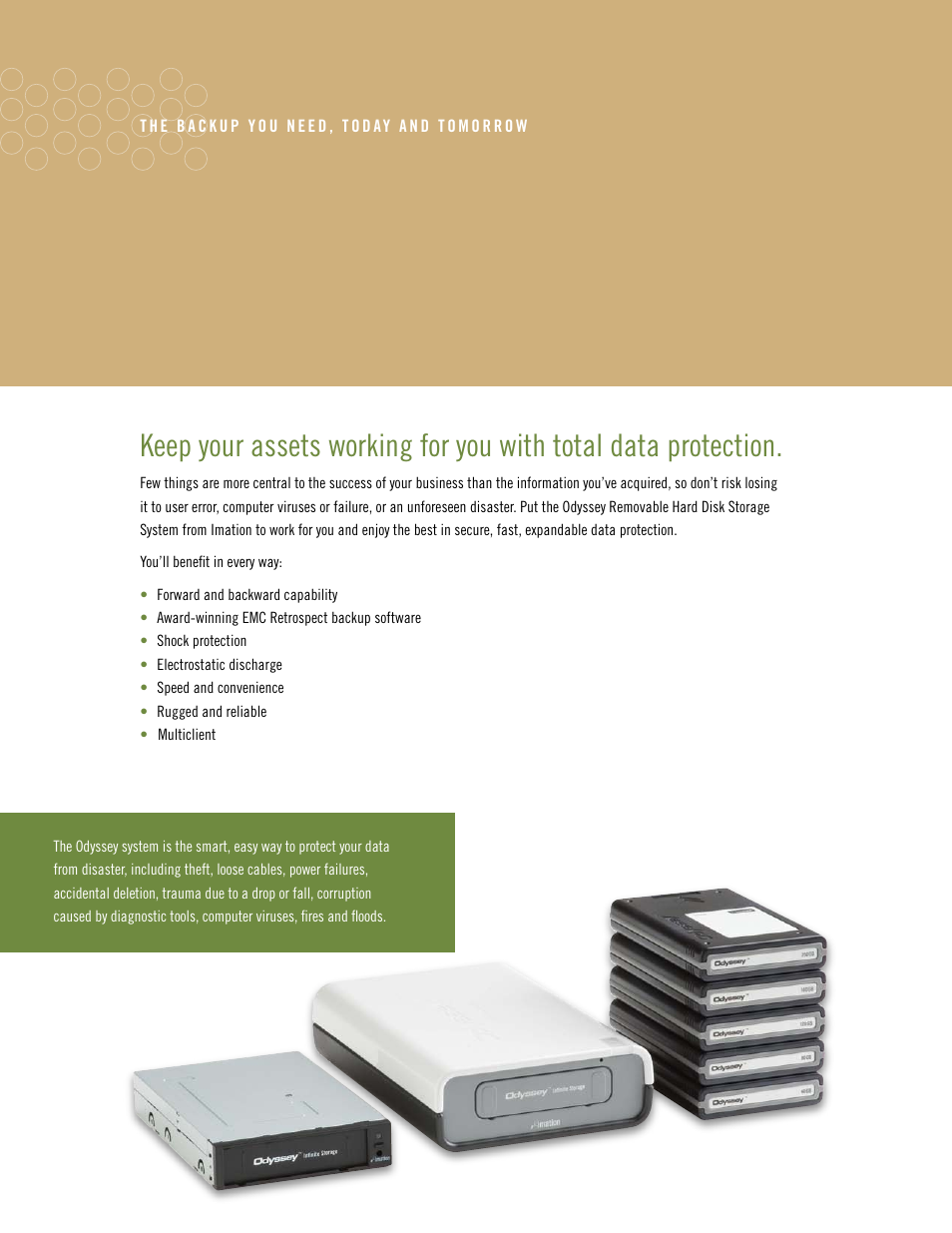 Imation Odyssey Hard Disk Storage System User Manual | Page 6 / 8