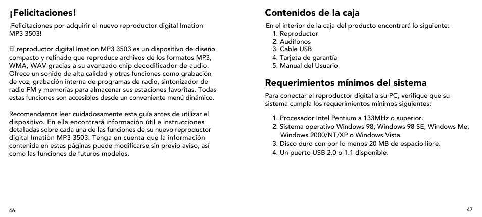 Imation 3503 User Manual | Page 24 / 64