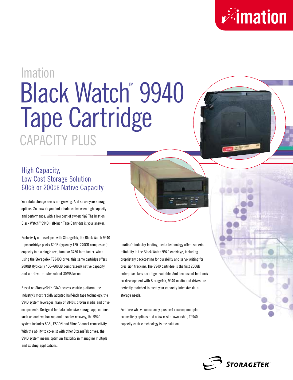 Imation BLACK WATCH 9940 User Manual | 2 pages