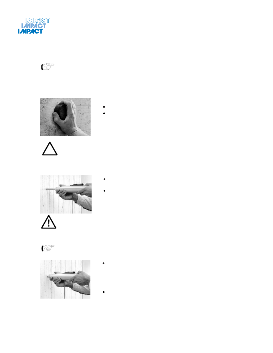 5 measuring process, 1 measuring procedure | Impact Products Digital Concrete Test Hammer CN652 User Manual | Page 12 / 24