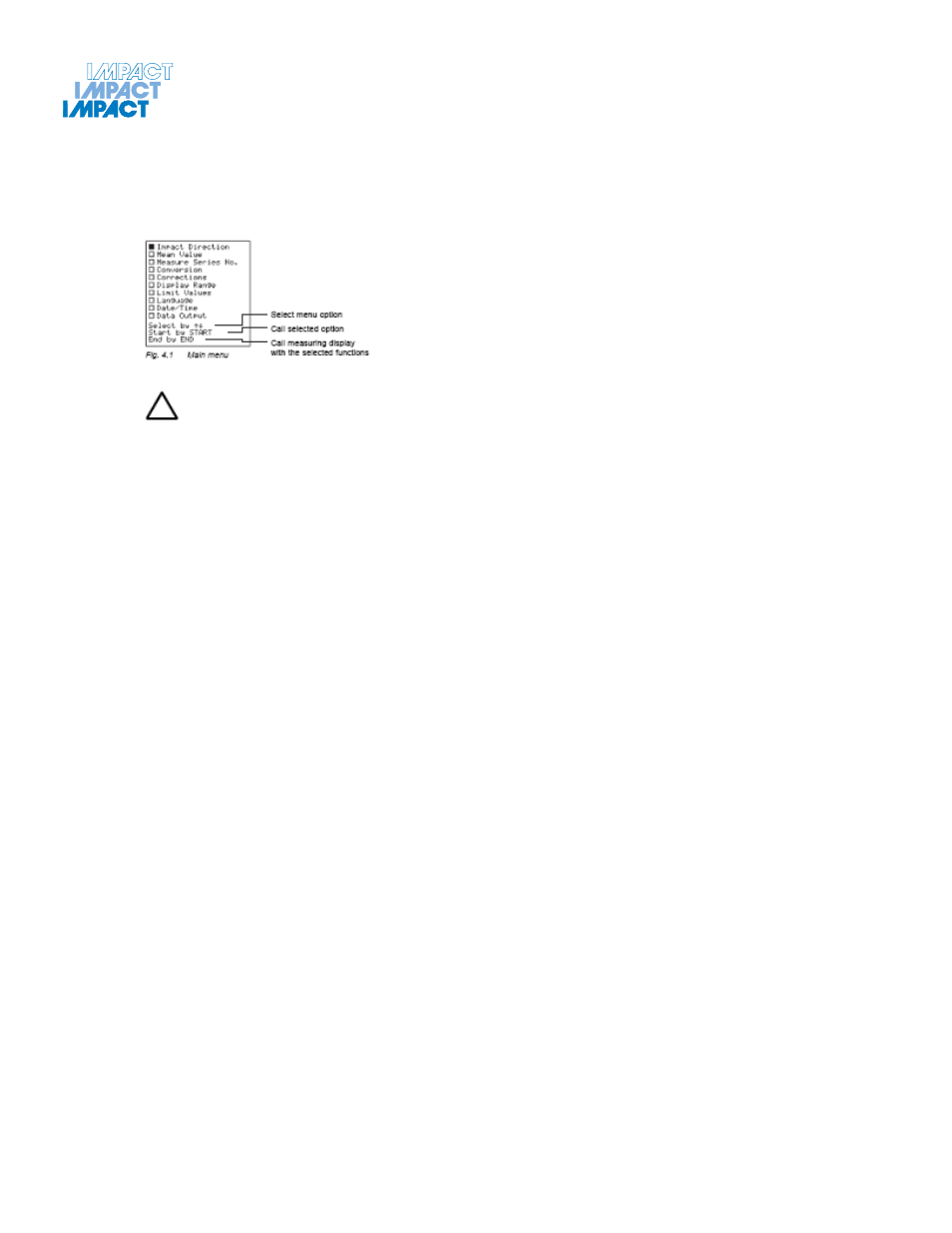 4 settings | Impact Products Digital Concrete Test Hammer CN652 User Manual | Page 8 / 24