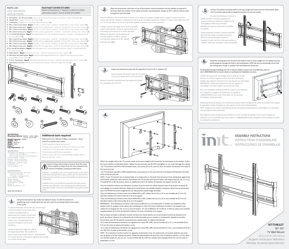 Init NT-TVM107 User Manual | 1 page