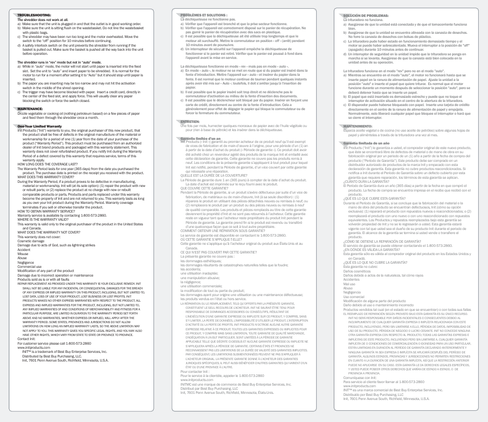Init NT-PS11CC User Manual | Page 2 / 2