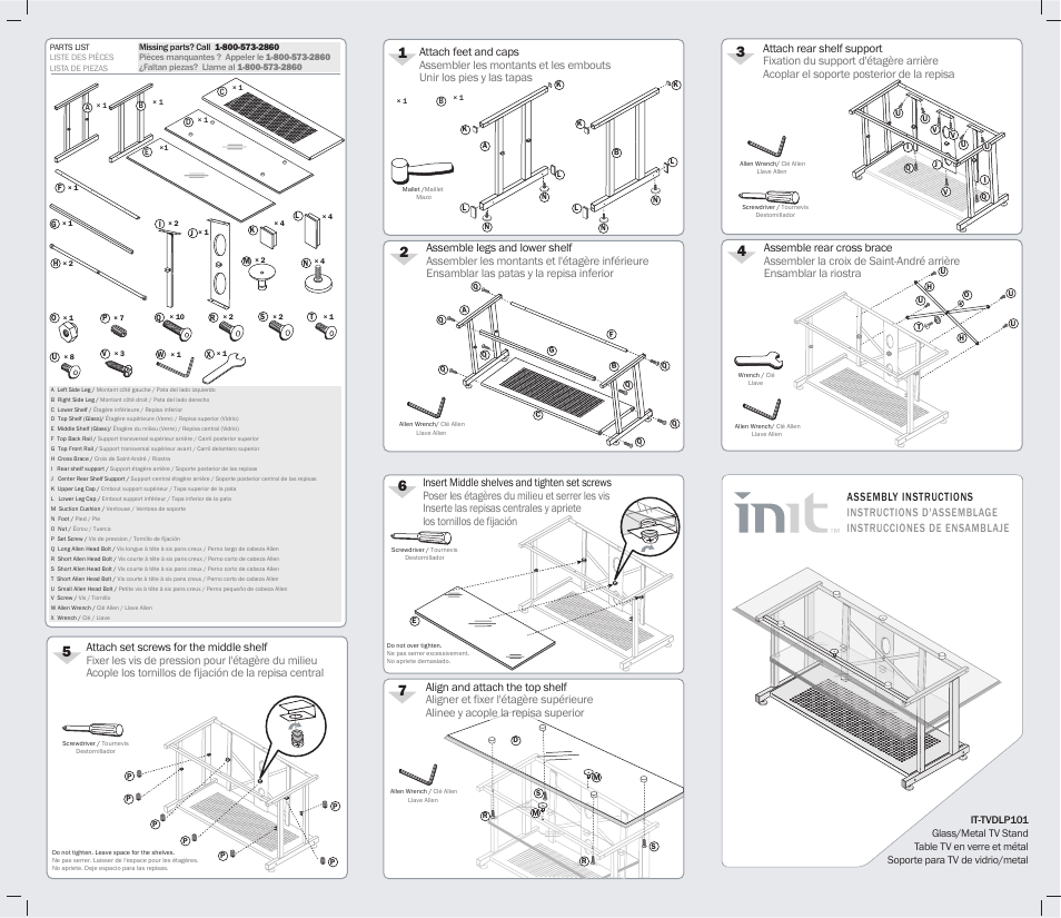 Init IT-TVDLP101 User Manual | 1 page