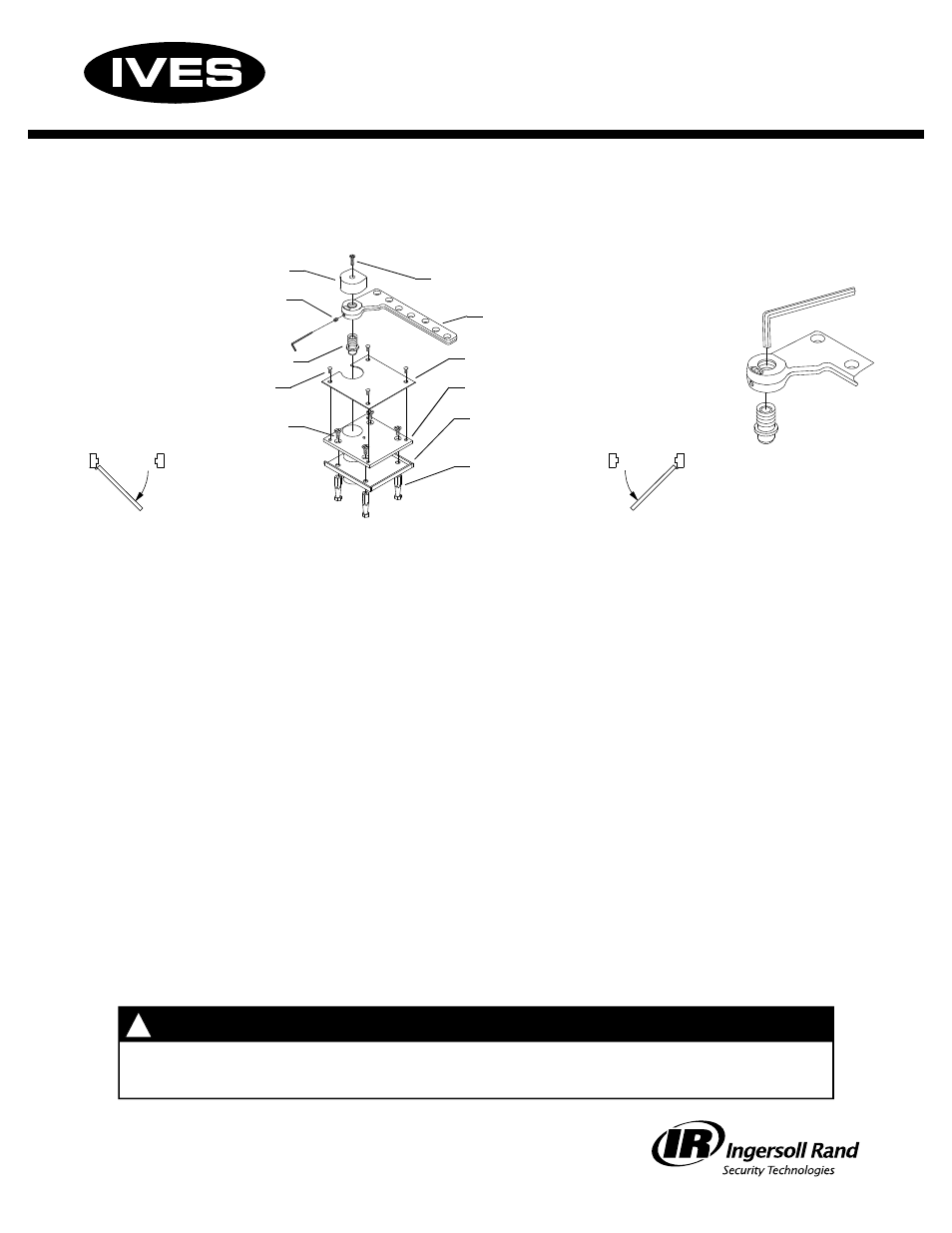 Ives Offset Top Pivot 7245F User Manual | 2 pages