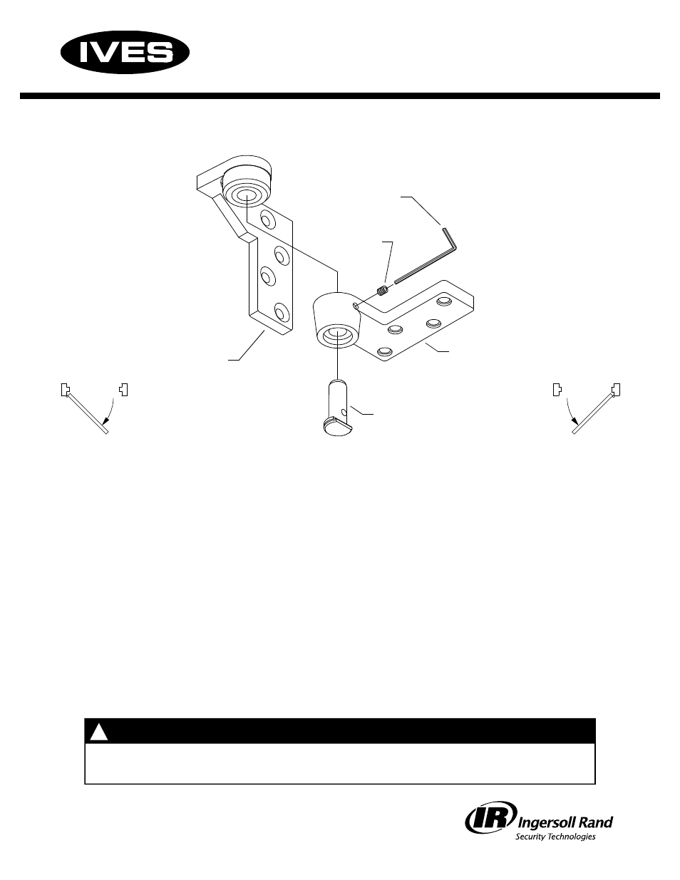 Ives Offset Jamb Mount Top Pivot 7212V User Manual | 2 pages