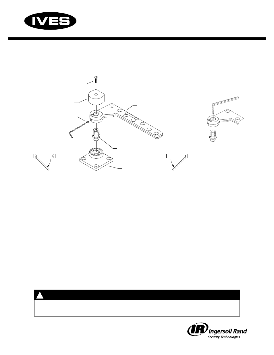 Ives Offset Top Pivot 7244F User Manual | 2 pages