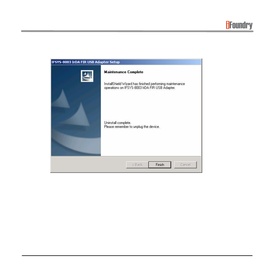 IFoundry Systems IFSYS-8003 User Manual | Page 44 / 50