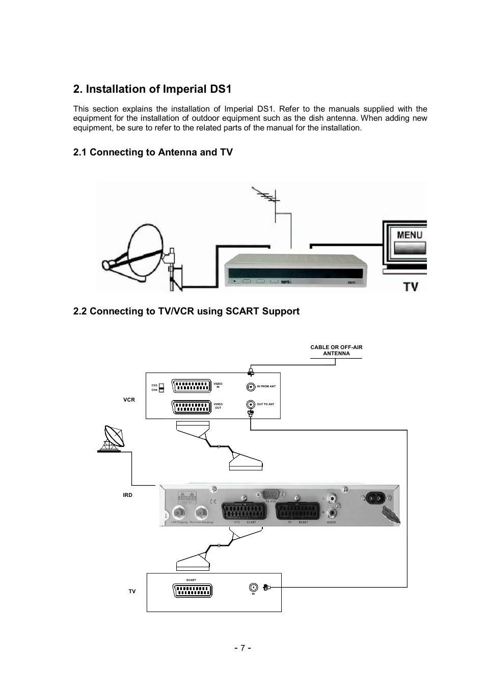 Installation of imperial ds1 | Imperial DS1 User Manual | Page 8 / 25