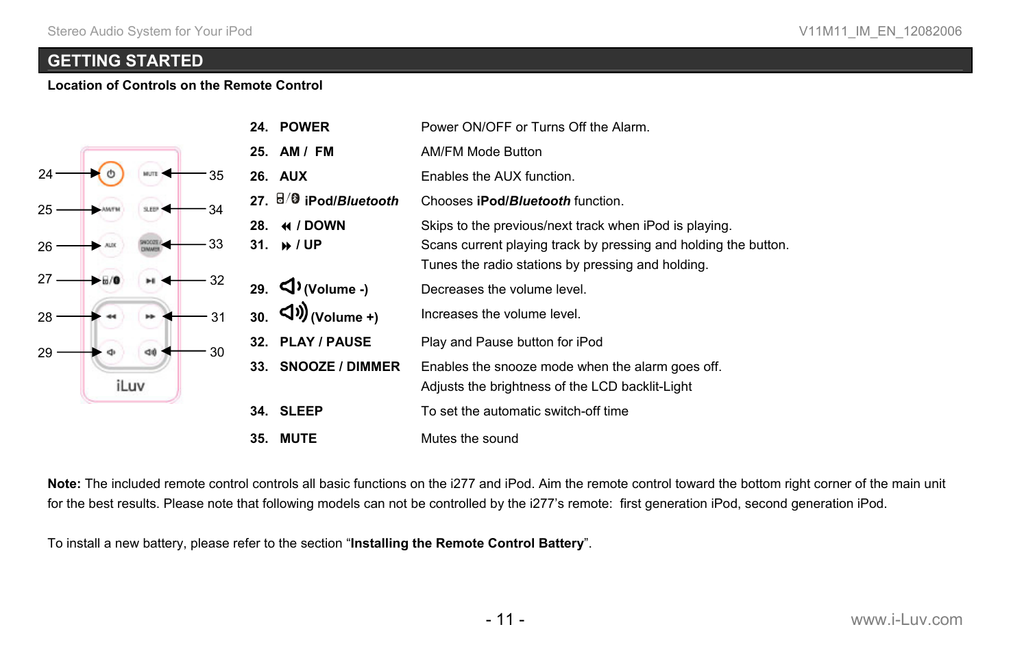 Iluv i277 User Manual | Page 12 / 29