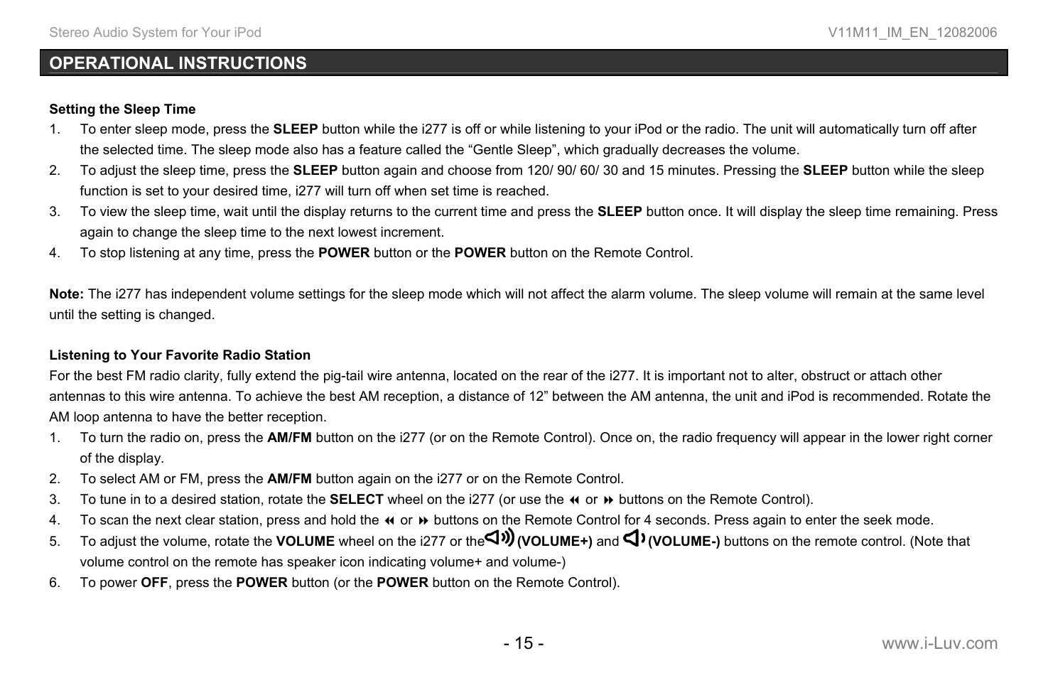 Iluv i277 User Manual | Page 16 / 29